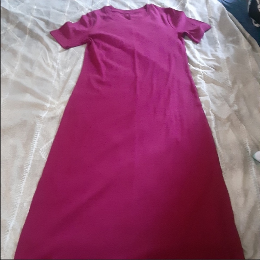 A new day ribbed knit short sleeve t-shirt dress